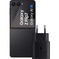 Koop Samsung Galaxy Z Flip 7 512GB Zwart 5G + Samsung Oplader 25 Watt Zwart - 6151124260239