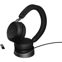 Koop Jabra Evolve2 USB A MS TEAMS 75 Draadloze Office Headset met oplaadstandaard Zwart - 5706991024326