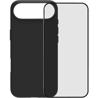 Koop BlueBuilt Back Cover iPhone 17 Air Zwart + BlueBuilt iPhone 17 Air Screenprotector Glas - 6151127385397