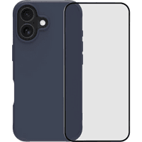 Koop BlueBuilt Protective Back Cover met MagSafe iPhone 17 Blauw + BlueBuilt iPhone 17 Screenprotector Glas - 6151127415452