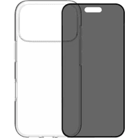 Koop BlueBuilt Back Cover iPhone 17 Pro Transparant + BlueBuilt iPhone 17 Pro Privacy Screenprotector Glas - 6151127450460