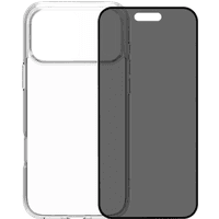 Koop BlueBuilt Protective Back Cover iPhone 17 Pro Max Transparant + BlueBuilt iPhone 17 Pro Max Privacy Screenprotector Glas - 6151127460469