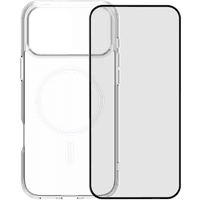 Koop BlueBuilt Protective Back Cover met MagSafe iPhone 17 Pro Max Transparant + BlueBuilt iPhone 17 Pro Max Screenprotector Glas - 6151127497441