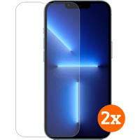 Koop BlueBuilt Apple iPhone 14 / 13 / 13 Pro Screenprotector Glas Duo Pack - 6151118859890