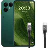 Koop Fairphone 6 256GB Groen 5G + BlueBuilt Usb C naar Usb C Kabel 1