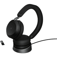 Koop Jabra Evolve2 USB A MS TEAMS 75 Draadloze Office Headset met oplaadstandaard Zwart - 5706991024326