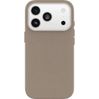 Koop Otterbox Symmetry iPhone 17 Pro Back Cover met MagSafe Magneet Leer Grijs - 840434724789