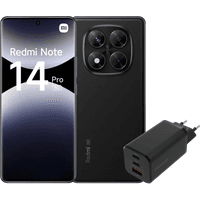 Koop Redmi Note 14 Pro 256GB Zwart 5G + BlueBuilt Oplader met 3 Usb Poorten 65W Zwart - 6151122857820
