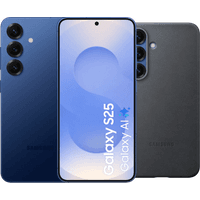 Koop Samsung Galaxy S25 512GB Donkerblauw 5G + Samsung Kindsuit Back Cover Zwart - 6151119466479