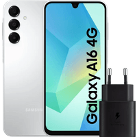 Koop Samsung Galaxy A16 128GB Wit 4G + Samsung Oplader 25W Zwart - 6151118838864