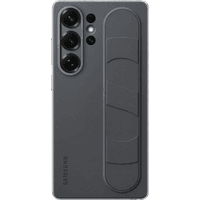 Koop Samsung S25 Ultra Standing Grip Back Cover Zwart - 8806095867809