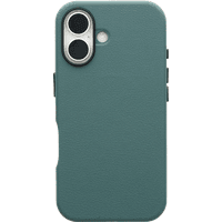Koop Otterbox Symmetry Apple iPhone 16 Back Cover met MagSafe Magneet Leer Groen - 840304771172