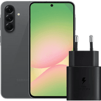 Koop Samsung Galaxy A56 128GB Zwart 5G Enterprise Edition + Samsung Oplader 25 Watt Zwart - 6151120773726