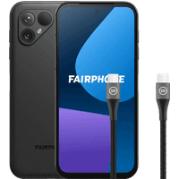 Koop Fairphone 5 256GB Zwart 5G + BlueBuilt Usb C Kabel 1