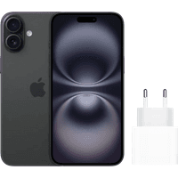 Koop Apple iPhone 16 128GB Zwart + Apple Snellader - 6151118094000