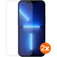 Koop BlueBuilt Apple iPhone 14 / 13 / 13 Pro Screenprotector Glas Duo Pack - 6151118859890