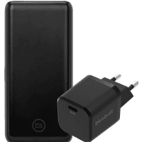 Koop BlueBuilt Powerbank met Snelladen 20.000 mAh + Oplader 30W Zwart - 6151118934962