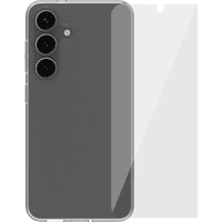 Koop BlueBuilt Samsung Galaxy S25 Back Cover Transparant + Screenprotector Glas - 6151128651651
