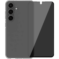 Koop BlueBuilt Samsung Galaxy S25 Back Cover Transparant + Privacy Screenprotector Glas - 6151128670690