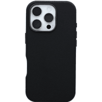 Koop Otterbox Symmetry Apple iPhone 16 Pro Back Cover met MagSafe Magneet Leer Zwart - 840304771417