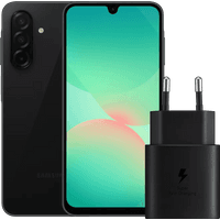 Koop Samsung Galaxy A26 128GB Zwart 5G + Samsung Oplader 25 Watt Zwart - 6151120666660