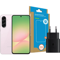 Koop Samsung Galaxy A56 128GB Roze 5G + Basis Accessoirepakket - 6151120793779