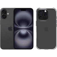 Koop Apple iPhone 16 128GB Zwart + BlueBuilt Protective Back Cover Transparant - 6151121597512