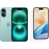 Koop Apple iPhone 16 128GB Groen + BlueBuilt Screenprotector Glas - 6151121634644