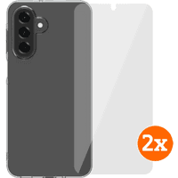 Koop BlueBuilt Samsung Galaxy A17 4G/5G Back Cover Transparant + Screenprotector Glas Duo Pack - 6151131098092