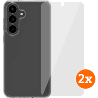 Koop BlueBuilt Protective Cover Samsung Galaxy S25 FE Transparant + Screenprotector Duo Pack - 6151131158130