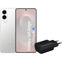 Koop Samsung Galaxy S25 Edge 512GB Zilver 5G + Samsung Oplader 25 Watt Zwart - 6151122639679