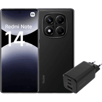 Koop Redmi Note 14 Pro 256GB Zwart 4G + BlueBuilt Oplader met 3 Usb Poorten 65W Zwart - 6151122856892