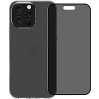 Koop BlueBuilt Back Cover iPhone 16 Pro Max Transparant + Privacy Filter Screenprotector Glas - 6151131228246