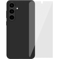 Koop BlueBuilt Samsung Galaxy S25 FE Back Cover Zwart + Screenprotector Glas - 6151131320353