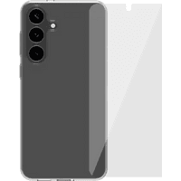 Koop BlueBuilt Samsung Galaxy S25 FE Back Cover Transparant + Screenprotector Glas - 6151131342393