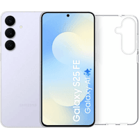 Koop Samsung Galaxy S25 FE 128GB Lichtblauw 5G + BlueBuilt Back Cover Transparant - 6151125691636