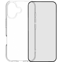 Koop BlueBuilt Protective Back Cover iPhone 17 Transparant + BlueBuilt iPhone 17 Screenprotector Glas - 6151127363326