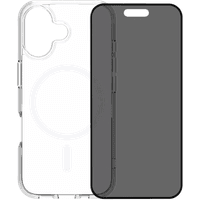 Koop BlueBuilt Protective Back Cover met MagSafe iPhone 17 Transparant + iPhone 17 Privacy Screenprotector Glas - 6151127375367