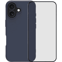 Koop BlueBuilt Protective Back Cover met MagSafe iPhone 17 Blauw + BlueBuilt iPhone 17 Screenprotector Glas - 6151127415452