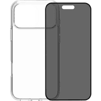 Koop BlueBuilt Protective Back Cover iPhone 17 Pro Max Transparant + BlueBuilt iPhone 17 Pro Max Privacy Screenprotector Glas - 6151127460469