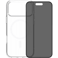 Koop BlueBuilt Protective Back Cover met MagSafe iPhone 17 Pro Max Transparant + BlueBuilt iPhone 17 Pro Max Privacy Screenprotector Glas - 6151127467406