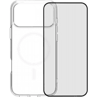 Koop BlueBuilt Protective Back Cover met MagSafe iPhone 17 Pro Max Transparant + BlueBuilt iPhone 17 Pro Max Screenprotector Glas - 6151127497441