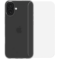 Koop BlueBuilt Back Cover Apple iPhone 16 Plus Transparant + Screenprotector Glas - 6151131483447