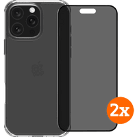 Koop BlueBuilt Protective Back Cover iPhone 16 Pro Max + Privacy Screenprotector Duo Pack - 6151131515575