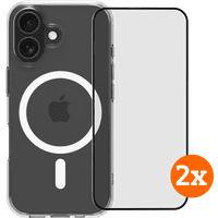 Koop BlueBuilt Protective Back Cover MagSafe iPhone 17 Transparant + Screenprotector Duo Pack - 6151131854834