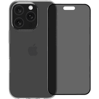 Koop BlueBuilt Back Cover iPhone 16 Pro Transparant + Privacy Filter Screenprotector Glas - 6151131871886