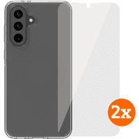 Koop BlueBuilt Protective Back Cover Samsung Galaxy A56 Transparant + Screenprotector Duo Pack - 6151132027008