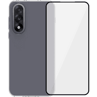 Koop BlueBuilt OnePlus Nord 5 Back Cover Transparant + Screenprotector Glas - 6151132294233