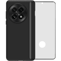 Koop BlueBuilt Back Cover OnePlus 13 Zwart + Screenprotector Glas - 6151132317345