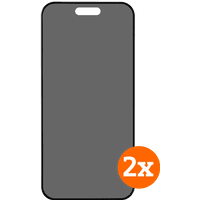 Koop BlueBuilt Apple iPhone 16 Pro Privacy Filter Screenprotector Glas Duo Pack - 6151132322325